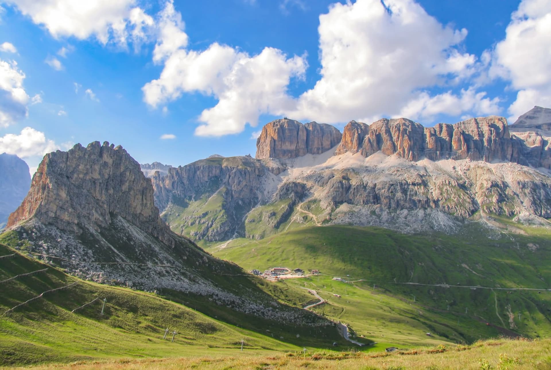 Italy beauty, Dolomites, massif Sella