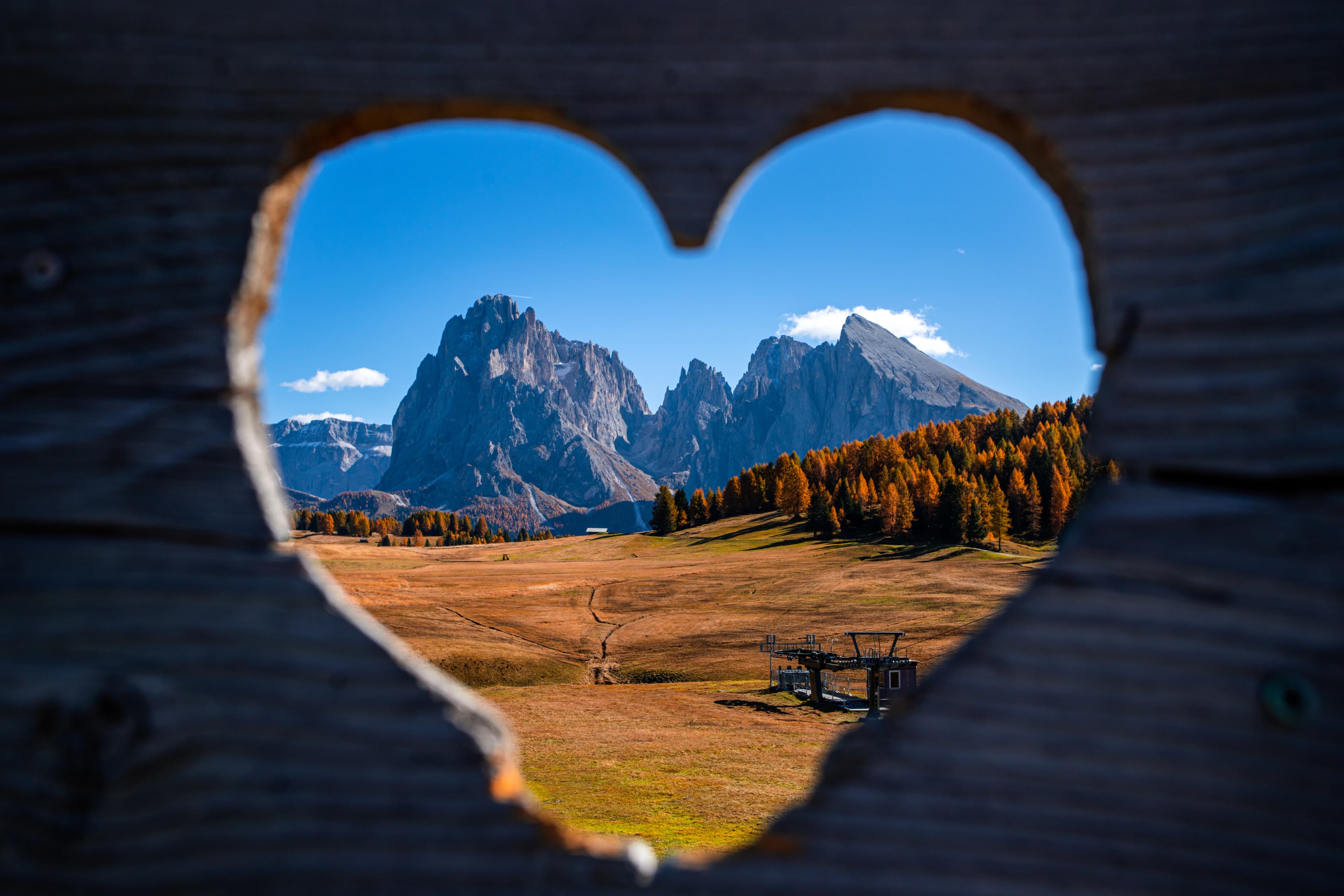 Alpe di Siusi or Seiser Alm, Dolomites Alps Sassolungo and Sassopiatto mountains, Trentino Alto Adige Sud Tyrol, Italy, Europe